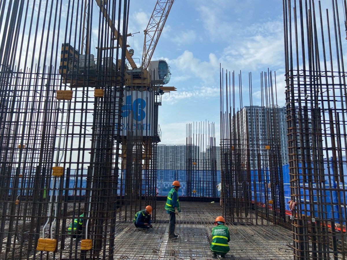 Công trường Rose Residence tháng 7 năm 2026